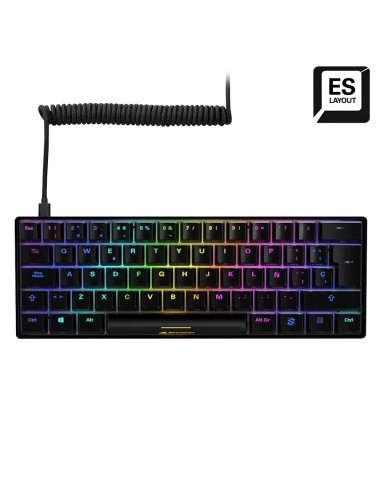 Sharkoon SGK50 S4 teclado USB QWERTY Español Negro