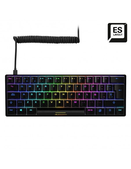 Sharkoon SGK50 S4 teclado USB QWERTY Español Negro