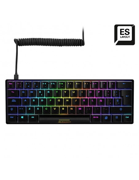 Sharkoon SGK50 S4 teclado USB QWERTY Español Negro