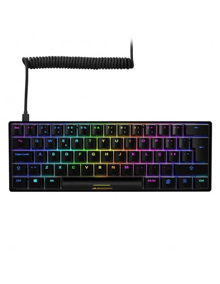 Sharkoon SGK50 S4 teclado USB QWERTY Español Negro