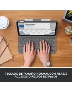Logitech Slim Folio Gris Bluetooth QWERTY Español 2