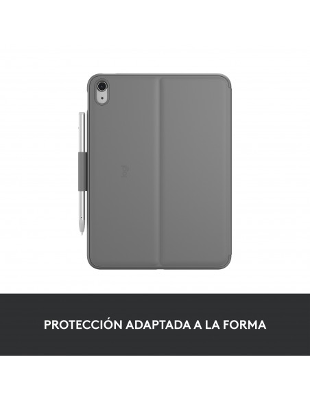 Logitech Slim Folio Gris Bluetooth QWERTY Español