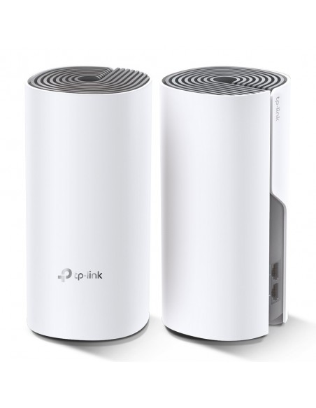 TP-Link Deco E4 (2-pack) Doble banda (2,4 GHz   5 GHz) Wi-Fi 5 (802.11ac) Blanco, Gris Interno