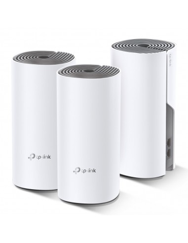 TP-Link Deco E4 (3-pack) Doble banda (2,4 GHz   5 GHz) Wi-Fi 5 (802.11ac) Blanco, Gris 2 Interno