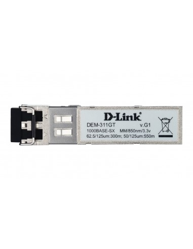 D-Link DEM-311GT red modulo transceptor Fibra óptica 1000 Mbit s SFP 850 nm
