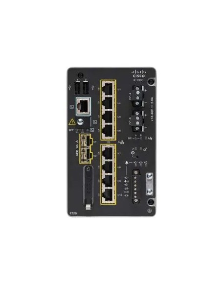 Cisco Catalyst IE-3300-8T2S-E switch Gestionado L2 Gigabit Ethernet (10 100 1000) Negro