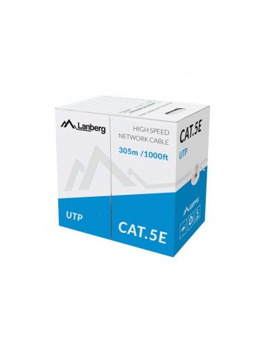 Lanberg LCU5-11CC-0305-S cable de red Gris 305 m Cat5e U UTP (UTP)