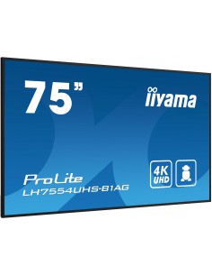 iiyama LH7554UHS-B1AG pantalla de señalización Pantalla plana para señalización digital 190,5 cm (75") LCD Wifi 500 cd   m² 4K