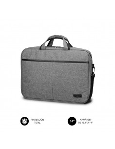 SUBBLIM Maletín Ordenador Elite Laptop Bag 13,3-14" Grey