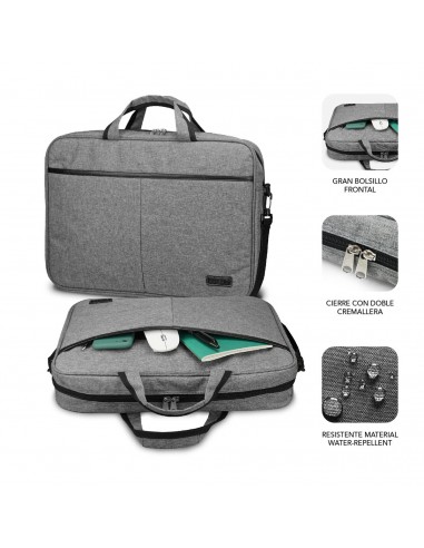 SUBBLIM Maletín Ordenador Elite Laptop Bag 13,3-14" Grey