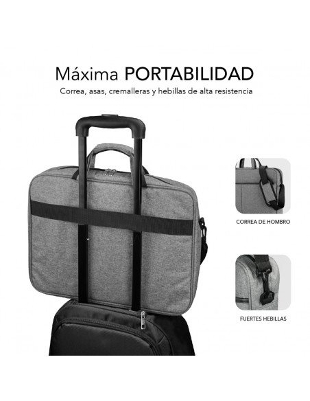 SUBBLIM Maletín Ordenador Elite Laptop Bag 13,3-14" Grey