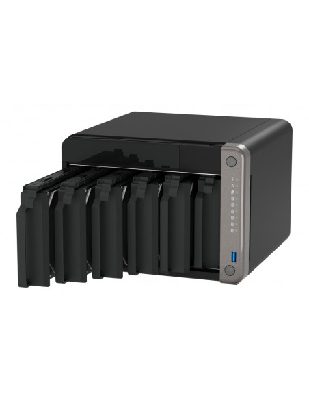 QNAP TS-AI642-8G servidor de almacenamiento NAS Torre Ethernet Negro Cortex-A76
