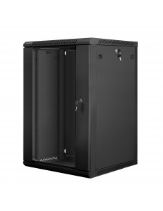 Lanberg WF01-6618-10B armario rack 18U Bastidor de pared Negro 2