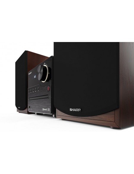 Sharp XL-B512(BR) sistema de audio para el hogar Microcadena de música para uso doméstico 45 W Marrón