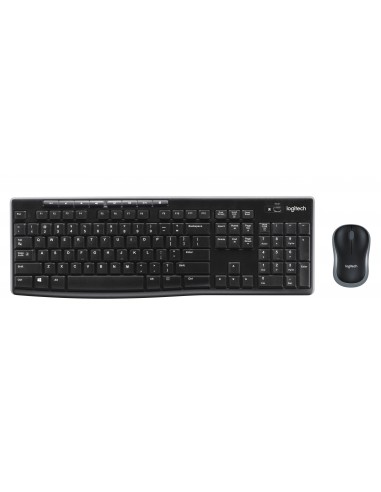 Logitech Wireless Combo MK270 teclado Ratón incluido RF inalámbrico QWERTY Nórdico Negro