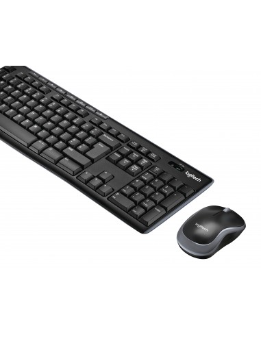 Logitech Wireless Combo MK270 teclado Ratón incluido RF inalámbrico QWERTY Nórdico Negro