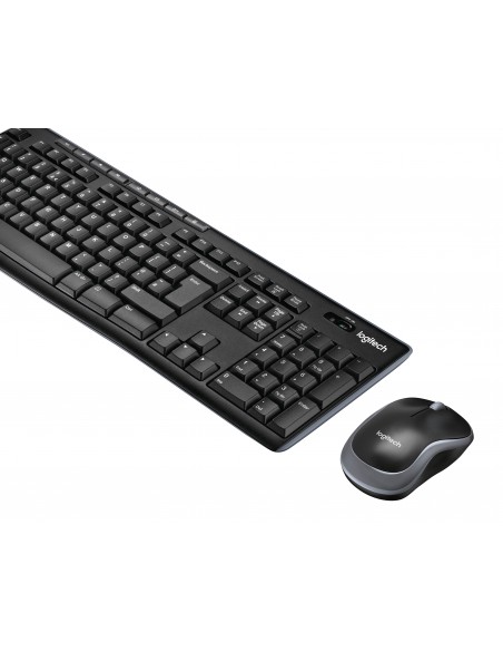 Logitech Wireless Combo MK270 teclado Ratón incluido RF inalámbrico QWERTY Nórdico Negro