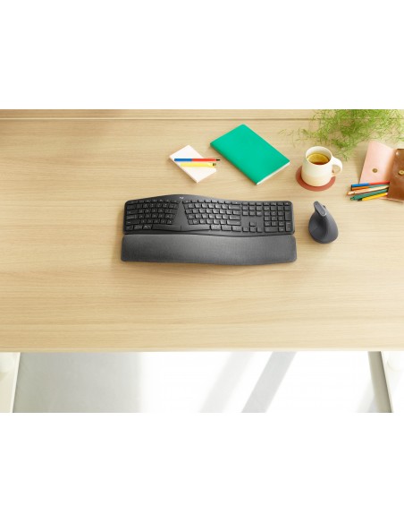 Logitech K860 for Business teclado Bluetooth Nórdico Grafito