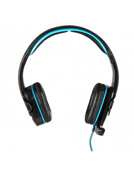 NGS GHX-505 auricular y casco Auriculares Alámbrico Diadema Juego Negro, Azul