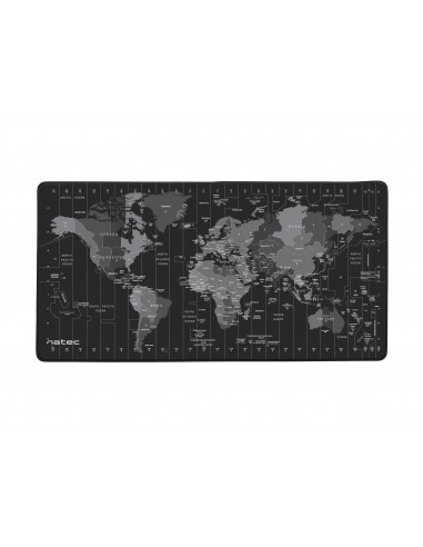 NATEC Time Zone Map Maxi Negro, Gris