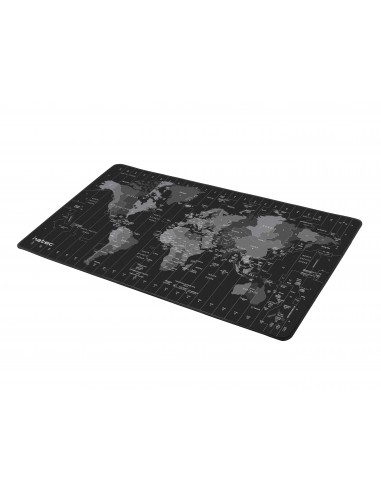 NATEC Time Zone Map Maxi Negro, Gris