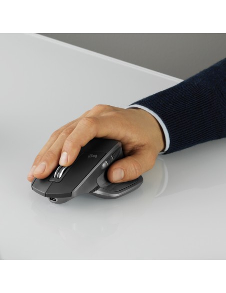 Logitech MX Master 2S Wireless Mouse ratón mano derecha RF Wireless + Bluetooth Laser 4000 DPI