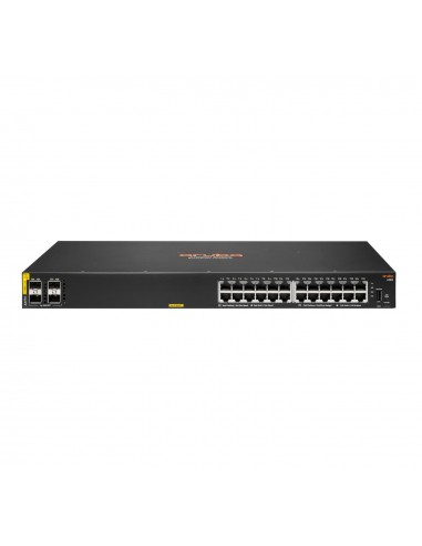 Aruba 6100 24G Class4 PoE 4SFP+ 370W Gestionado L3 Gigabit Ethernet (10 100 1000) Energía sobre Ethernet (PoE) 1U Negro