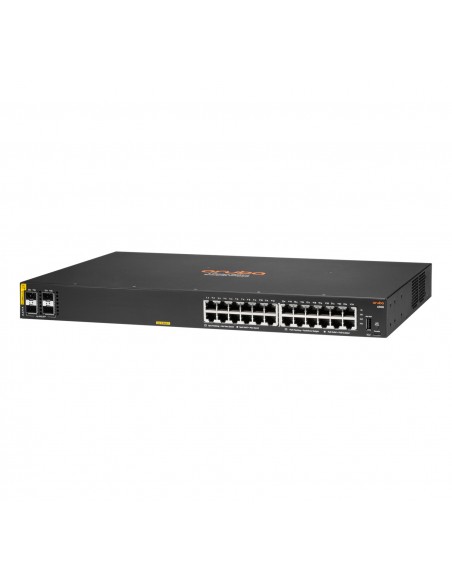 Aruba 6100 24G Class4 PoE 4SFP+ 370W Gestionado L3 Gigabit Ethernet (10 100 1000) Energía sobre Ethernet (PoE) 1U Negro
