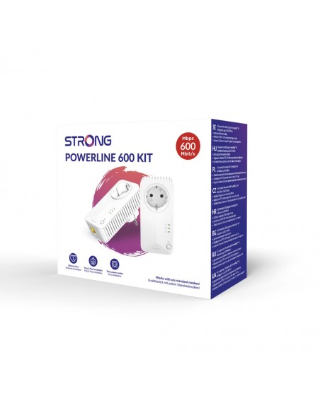 Strong Powerline 600 Duo 600 Mbit s Ethernet Blanco 2 pieza(s)