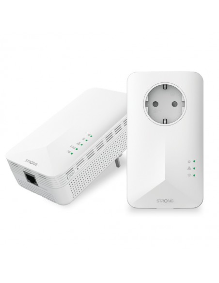 Strong POWERL1000DUOWIFIEUV2 adaptador de red PowerLine 1000 Mbit s Ethernet Wifi Blanco 2 pieza(s) Strong POWERL1000DUOWIFIEUV2 adaptador de red PowerLine 1000 Mbit s Ethernet Wifi Blanco 2 pieza(s)