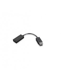 Lenovo 4X90R61023 adaptador de cable de vídeo 0,225 m DisplayPort HDMI tipo A (Estándar) Negro