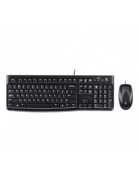 Logitech Desktop MK120 teclado Ratón incluido USB QWERTY Italiano Negro
