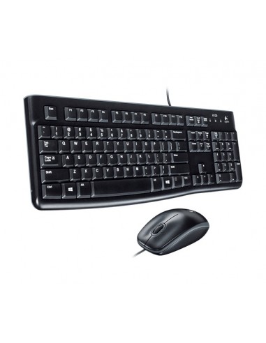 Logitech Desktop MK120 teclado Ratón incluido USB QWERTY Italiano Negro