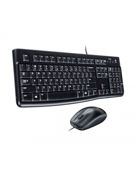 Logitech Desktop MK120 teclado Ratón incluido USB QWERTY Italiano Negro