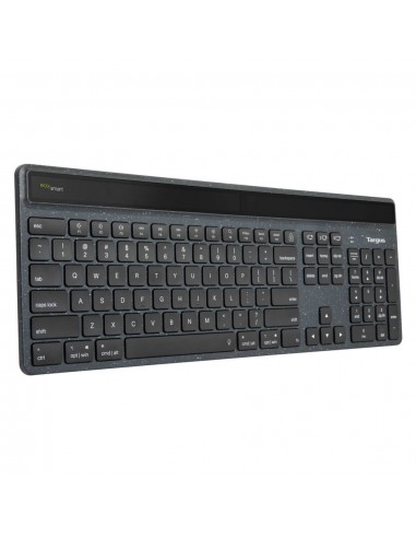 Targus Sustainable Energy Harvesting EcoSmart teclado Bluetooth QWERTY Nórdico Negro