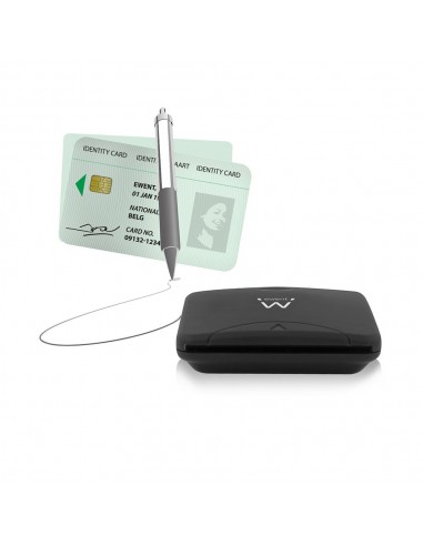 Ewent EW1052 lector de tarjeta inteligente USB USB 2.0 Negro