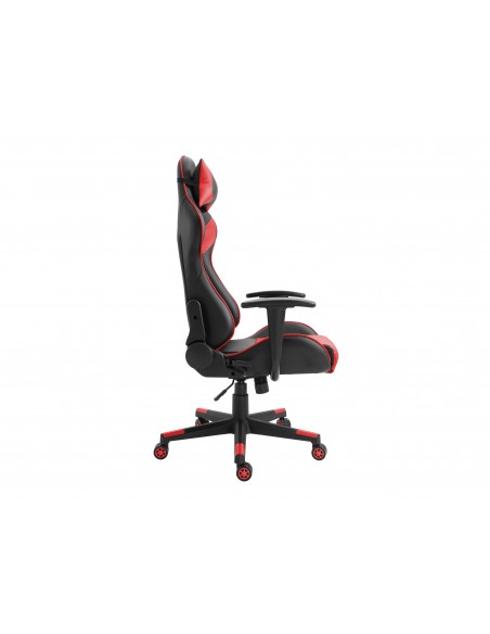Conceptronic EYOTA04R silla para videojuegos Silla para videojuegos de PC Asiento acolchado Negro, Rojo