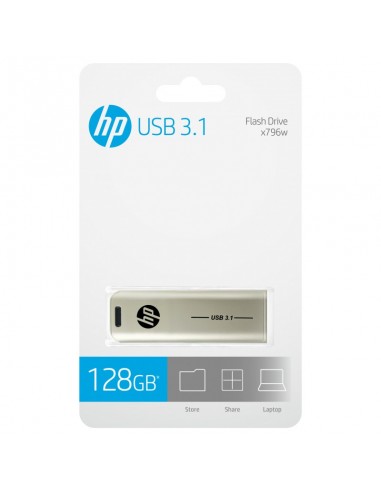 HP x796w unidad flash USB 128 GB USB tipo A 3.2 Gen 1 (3.1 Gen 1) Plata