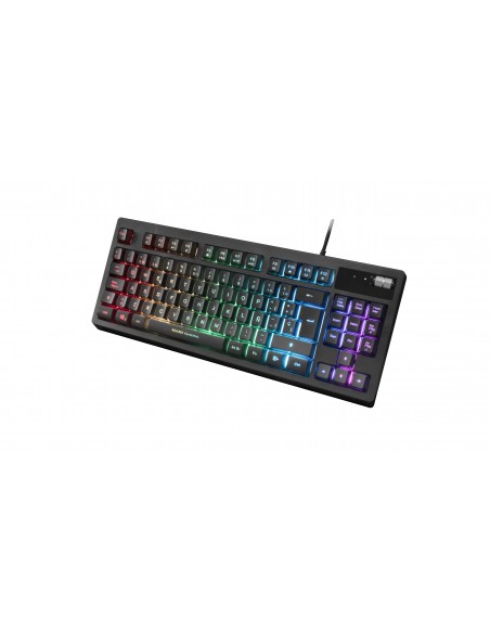 Mars Gaming MKAXES Teclado Compacto TKL H-Mech Iluminación RGB 9 Efectos Reposamuñecas Gel Negro Idioma Español Mars Gaming MKAXES Teclado Compacto TKL H-Mech Iluminación RGB 9 Efectos Reposamuñecas Gel Negro Idioma Español