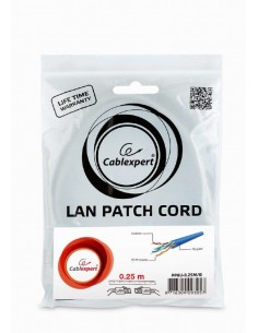 Gembird PP6U-0.25M B cable de red Azul 0,25 m Cat6 U UTP (UTP) 2