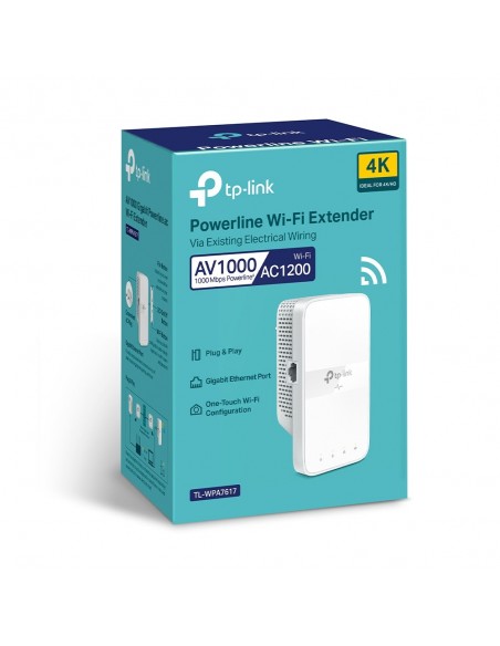 TP-Link TL-WPA7617 adaptador de red PowerLine 1200 Mbit s Ethernet Wifi Blanco 1 pieza(s)
