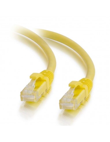 C2G Cable de conexión de red de 2 m Cat5e sin blindaje y con funda (UTP), color amarillo