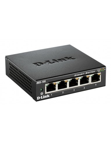 D-Link DGS-105 switch No administrado Negro