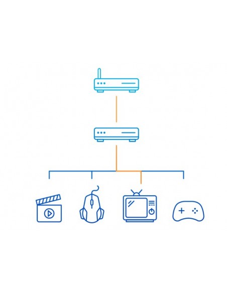 D-Link DGS-108 switch No administrado L2 Gigabit Ethernet (10 100 1000) Negro