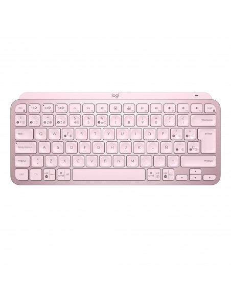 Logitech MX Keys Mini teclado RF Wireless + Bluetooth QWERTY Español Rosa