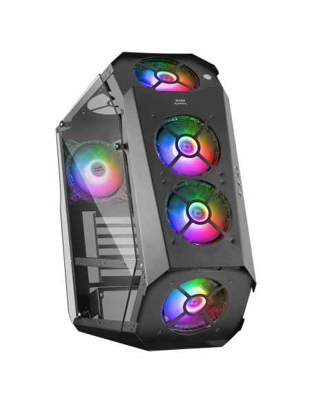 Mars Gaming MC51 Negro Caja PC Gaming ATX Doble Cristal Templado 5x Ventilador RGB 12cm