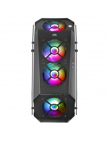 Mars Gaming MC51 Negro Caja PC Gaming ATX Doble Cristal Templado 5x Ventilador RGB 12cm