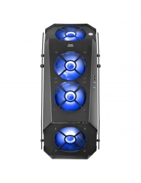 Mars Gaming MC51 Negro Caja PC Gaming ATX Doble Cristal Templado 5x Ventilador RGB 12cm