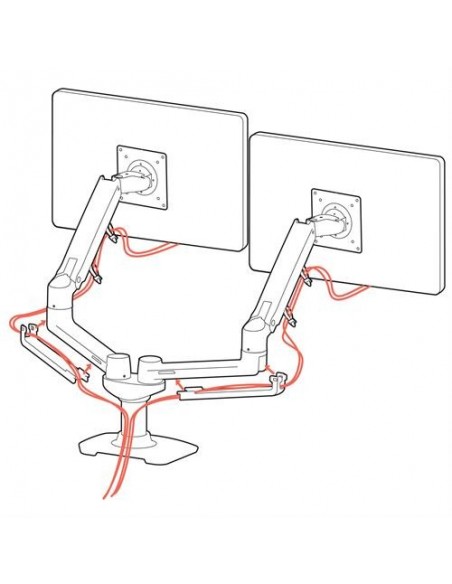 Ergotron LX Series 45-245-026 soporte para monitor 68,6 cm (27") Plata Escritorio