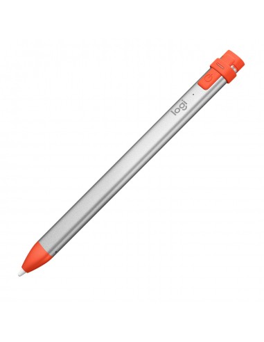 Logitech Crayon lápiz digital 20 g Naranja, Plata